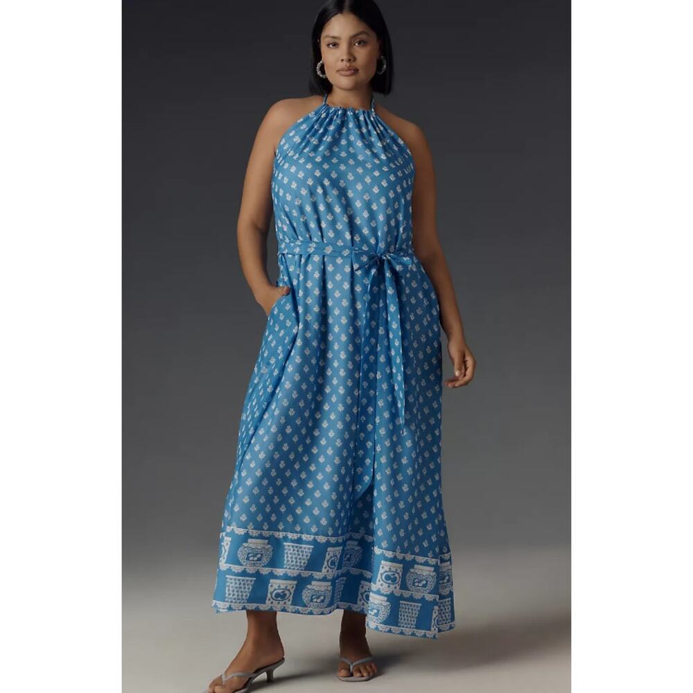New Rachel Antonoff Rainey Halter Maxi Dress - 2X